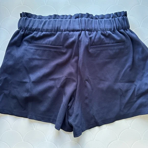 41 Hawthorn High Waist Navy Shorts with Bow - Picture 2 of 6